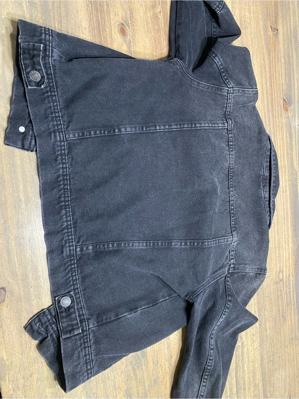 Free People Black Denim Jean Jacket - Picture 5 of 5